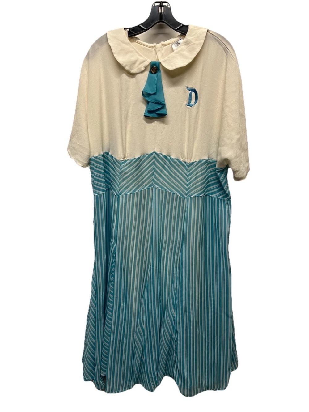 Disney Parks Disneyland Blue White Dapper Dans Main Street Dress 22W